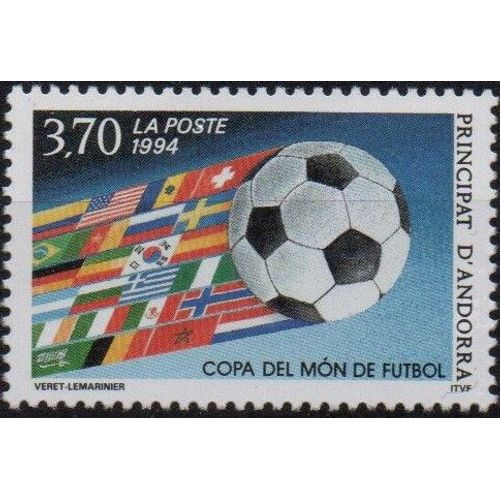 Andorre Timbre Coupe Du Monde De Football 1994