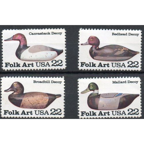 Etats-Unis Timbres Art Populaire