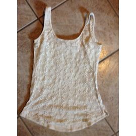 Débardeur Blanc Taille 36 Bsk Bershka