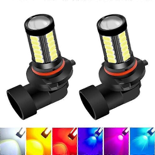 Lot De 2 Ampoules Led Antibrouillard H11, H7, 9005, Hb3, 9006, Hb4, H9, H8, H16, Psx24w, Psx26w, P13w, Blanc, Bleu Glacier, Non Compatibles Avec Les Phares (H7, Rouge)