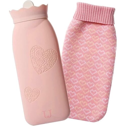 Sac Isotherme En Silicone Chauffé Au Micro-Ondes Avec Couvercle Tricoté Pour Hyperthermie Et Thérapie Par Le Froid 