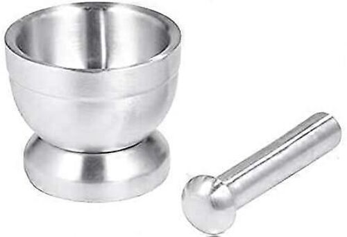 Ensemble De Mortier Et Pilon En Acier Inoxydable, Broyeur À Ail, Épices, Pharmacie, Bol À Herbes, Broyeur, Outil De Cuisine