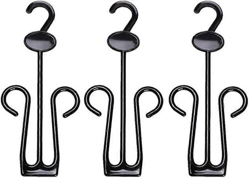 Lot De 15 Crochets De Séchage Pour Chaussures, En Plastique, Pour Magasin, Maison, Supermarché, Centre Commercial, Noir
