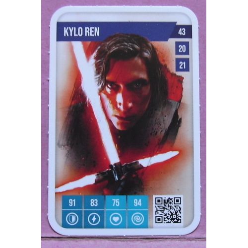 Carte Star Wars - Kylo Ren - 43 - 20 - 21 - Auchan 2025