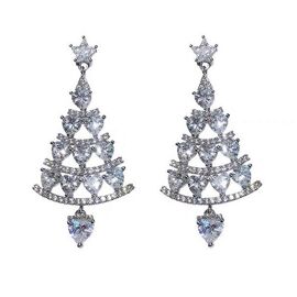 Boucles D'oreilles En Forme De Sapin De Noël, 1 Paire, Tendance, Décoration D'intérieur, Durable, Créative, Pendentif
