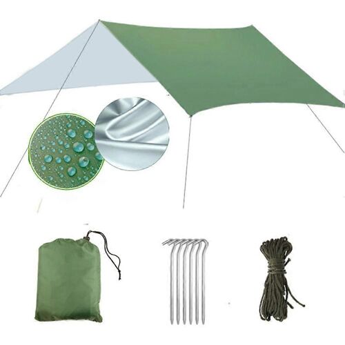 Bâche De Tente 2025, Hamac, Protection Solaire, Revêtement Argenté, Imperméable, Tapis De Pique-Nique Multifonctionnel Pour Camping En Plein Air, Plage
