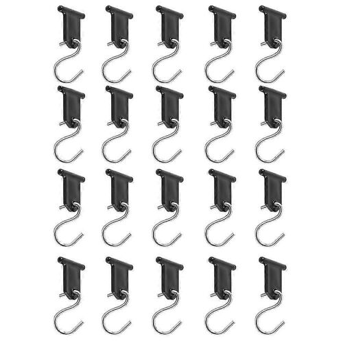 Lot de 20 crochets pour auvent de camping, crochets pour auvent de camping-car, cintres pour lumières de fête de camping-car, fête de Noël, caravane