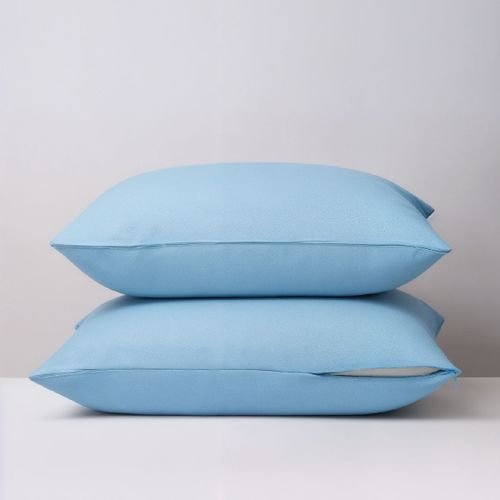 Dodo | Lot De 2 Taies D'oreiller 2 En 1 - Alèse Absorbante Intégrée - Coloris Givre - 50 X 70 Cm