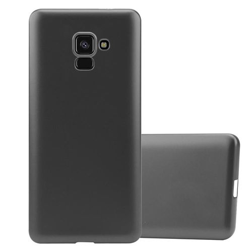 Cadorabo Housse Compatible Avec Samsung Galaxy A8 2018 En Metallic Gris - Étui De Protection En Silicone Tpu Flexible