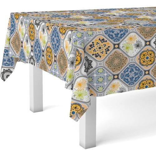 Sjzg-Jucar Nappe En Toile Cirée Bleu 200 X 140 Cm