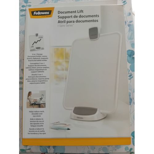 Conception 5 En 1 Support De Documents, Tableau Blanc, Presse-Papiers, Tableau Magnétique Et Support Tablette