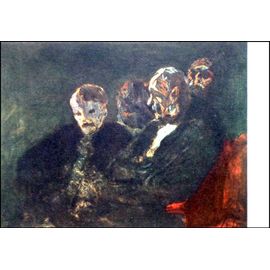 Daumier Honoré Lot 2 Cartes Postales Tableaux Peinture