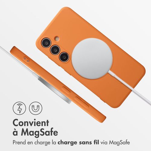 Imoshion Coque Couleur Avec Magsafe Samsung Galaxy S25 Plus Neon Orange