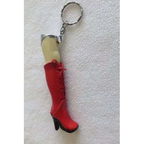 Ancien Briquet Jambe De Femme Avec Botte Rouge/Bri2