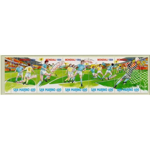 Saint-Marin Timbres Coupe Du Monde De Football 1994