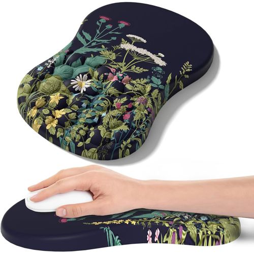 Mouse Pad with Wrist Rest Ergonomic Memory Foam Massage Ball Carpal Tunnel Pain Relief Mouse Wrist Rest