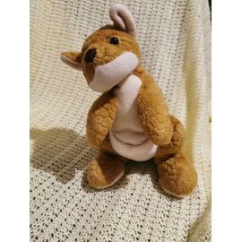 Peluche Doudou Kangourou Marron Ecru Histoire D'ours Cdj