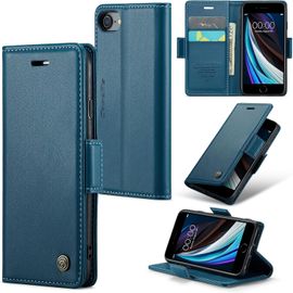 Case For Iphone Se 2022/Se 2020/Iphone 8/Iphone 7, Rfid Protection Premium Pu Leather Wallet Flip Case Magnetic Stand, Case Cover For Iphone 8/7/Se 2022/2020, Blue