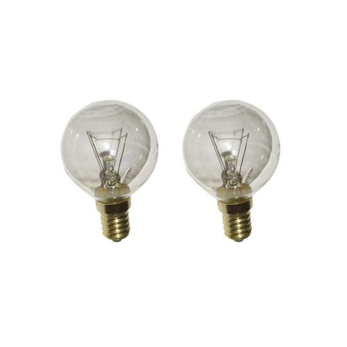 Lot de 2 ampoules E14 40W 300°C Four cuisinière (00057874 00613634 AEG ARISTON HOTPOINT BLAUPUNKT BLOMBERG BOREAL BOSCH BRANDT CANDY CONSTRUCTA CRYSTAL CUISINE PLUS DE DIETRICH DIFFUSION ELECTROLUX EL