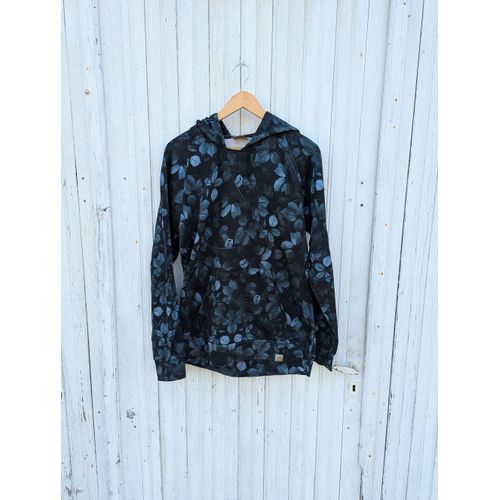Hoodie Sweat À Capuche Carhartt Homme - Bleu Gris Noir Motifs Camouflage - Taille M