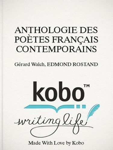Anthologie Des Poètes Français Contemporains