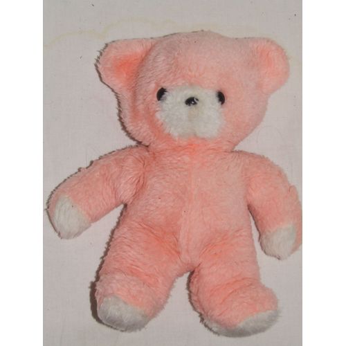 OURS BOULGOM ROSE BLANC 27 cm