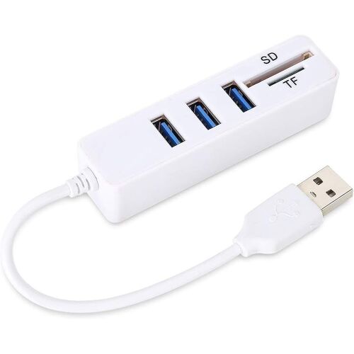 KAL-Prise En Des Ports D'Adaptateur De Répartiteur Haute Vitesse Pour Concentrateur Multi-Usb 2.0 Portable Pour Lecteur/T-Flash Sd/Sdhc/Sdxc