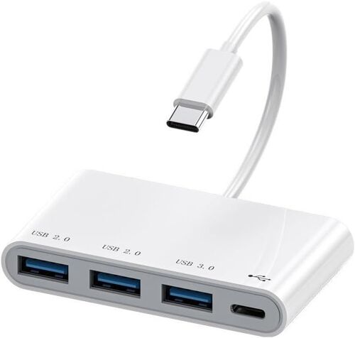 ERSHI-Hub USB C, adaptateur multiport USB C vers USB 3.0, hub d'extension USB3.0 4 en 1 vers répartiteur USB-A 4 ports, 1 adaptate[578]