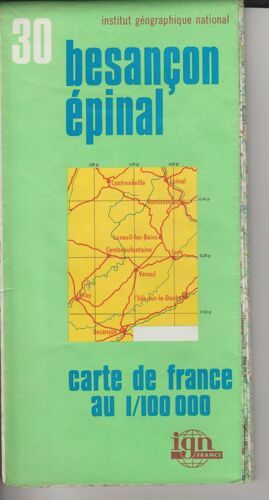 Carte Ign 1:100 000 Besançon Épinal 30