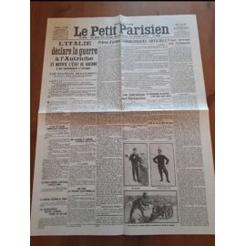 Journal "Le Petit Parisien - Édition De Paris" Du Lundi 24 Mai 1915..