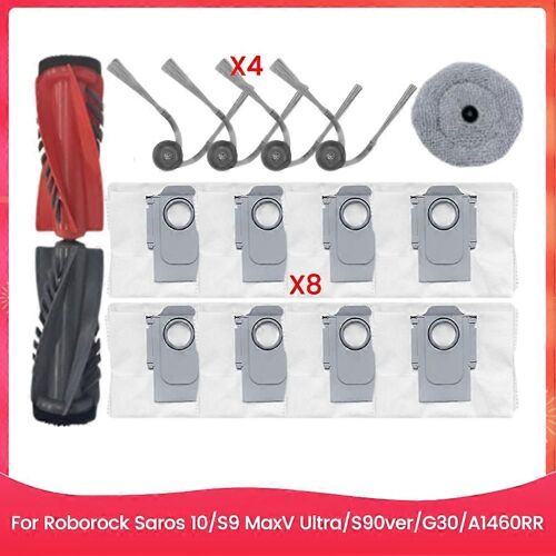 Pour Saros 10/S9 MaxV Ultra/S90ver/G30/A1460RR Pièces de rechange Rouleau Brosse latérale Filtre Sac à poussière Efficace