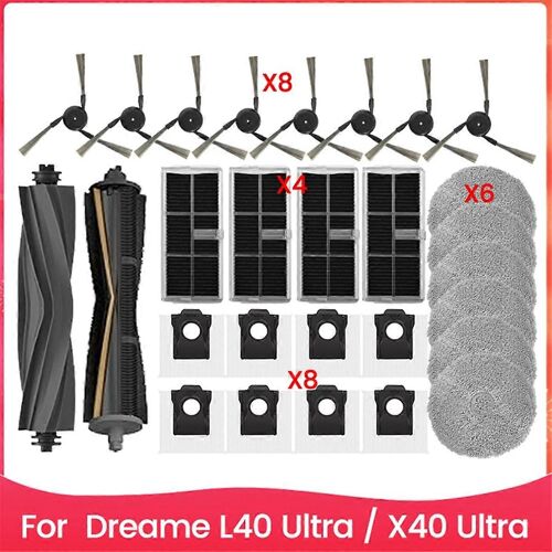 Pièces de rechange pour aspirateur X40 Ultra/L40 Ultra/X40 Pro, brosse latérale principale TriCut, filtre Hepa, balai C