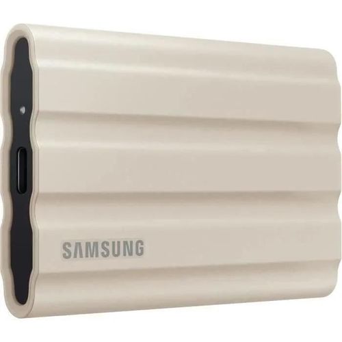 Samsung T7 Shield MU-PE2T0K - SSD - chiffré - 2 To - externe (portable) - USB 3.2 Gen 2 (USB-C connecteur) - AES 256 bits - beige