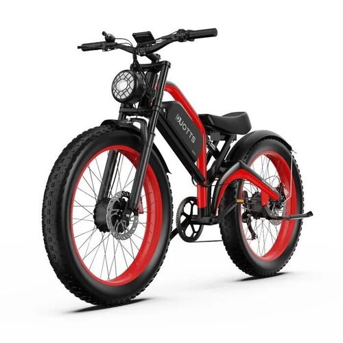 Duotts N26 Vélo Électrique, Double Moteur 750w2, Batterie 48v 23ah, Pneus Fat Kenda 264.0'', Frein À Disque Hydraulique, Noir