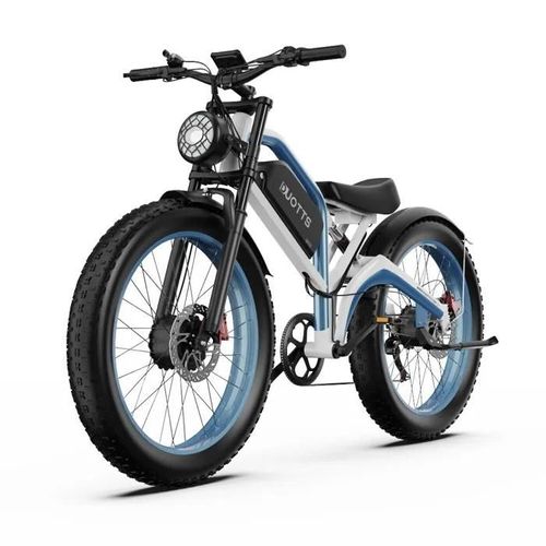 Duotts N26 Vélo Électrique, Double Moteur 750w2, Batterie 48v 23ah, Pneus Fat Kenda 264.0'', Frein À Disque Hydraulique, Blanc