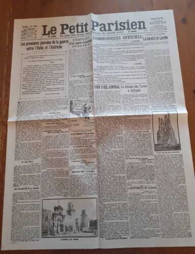 Journal "Le Petit Parisien" Du Mercredi 26 Mai 1915.