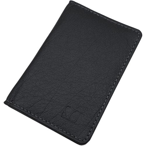 MJ-Design-Germany Buffalo Leather Credit Card Holder in 3 Different Colours, Black, Credit Card Holder