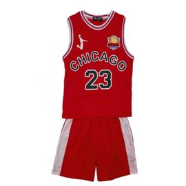 Ensemble Basket-Ball Enfant Maillot Et Short Chicago 23 Rouge