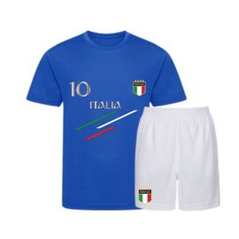 Ensemble Football Enfant - Tee Shirt Et Short Italie Bleu Royal