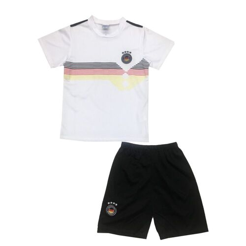 Ensemble Football Enfant - Inspiration Allemagne | Maillot Blanc - Short Noir