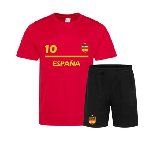 Ensemble Foot Espagne – Tee-Shirt Et Short Enfant