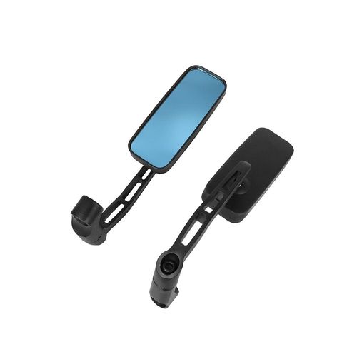 Rétroviseurs Latéraux Carrés En Aluminium Modifié Pour Moto,Rétroviseurs Noirs Universels Pour Scooter Harley Honda,2 Pièces - Type Black