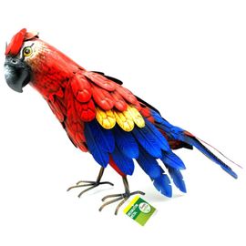 Perroquet Decoratif Metal Peint Multicolore Jardin