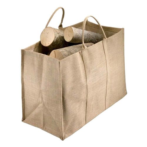 Sac À Bûches En Toile De Jute