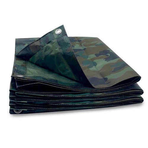 Bâche camouflage militaire 130g/m2 5 x 3.6 Armée