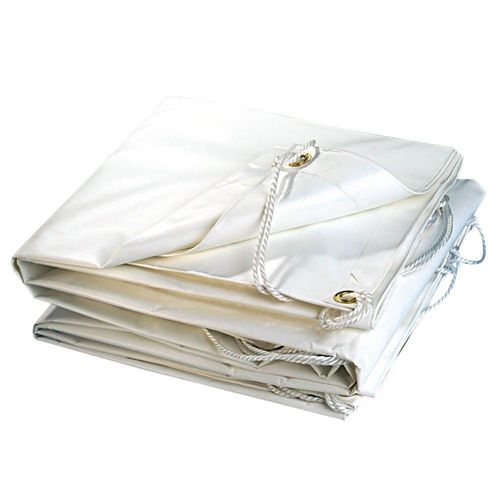Bâche PVC premium blanche 300g/m2 5 x 8 Blanc