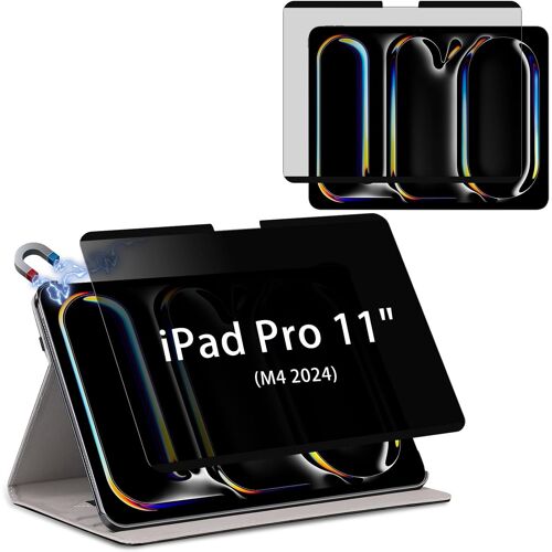 KAL-Amovible Magnétique Protecteur D'Écran Anti-Espion Pour Ipad Pro 11 Pouces M4 (2024), Filtre De Confidentialité, Anti-Spy Film De Protection Pour Ipad Pro 2024 11 Pouces