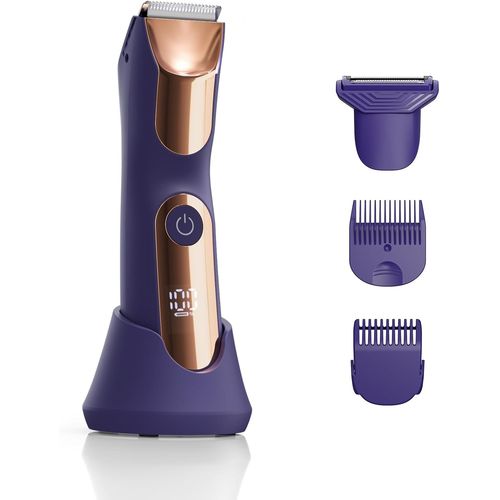 Twq-Tondeuse Électrique Pour Homme Et Femme, Tondeuse À Aine, Utilisation Humide/Sèche Avec Peignes Réglables, Tondeuse À Barbe, Visage, Cheveux, Corps Et Intimes, Station De Recharge Usb, Rasoir