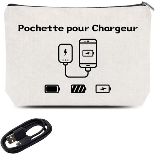 Pochette De Rangement Pour Chargeur Et Câbles Organisateur Portable Sac Voyage D'Accessoires Électroniques Rangement Câble Sacoche Pour Chargeur Accessoires Téléphone
