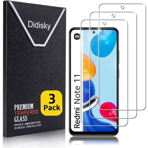 Kalanka-Lot De 3 Protecteur Verre Trempé Pour Xiaomi Redmi Note 11 / Note 11s 4g (6.43''), Film Protection Écran, Résistance Aux Rayures, Dureté 9h, Pas De Bulles, Haute Définition